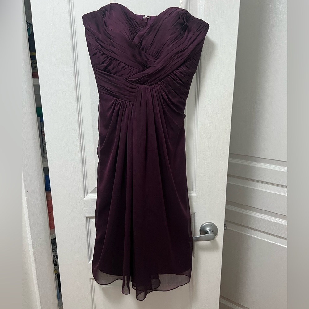 Purple fancy bridesmaid dress